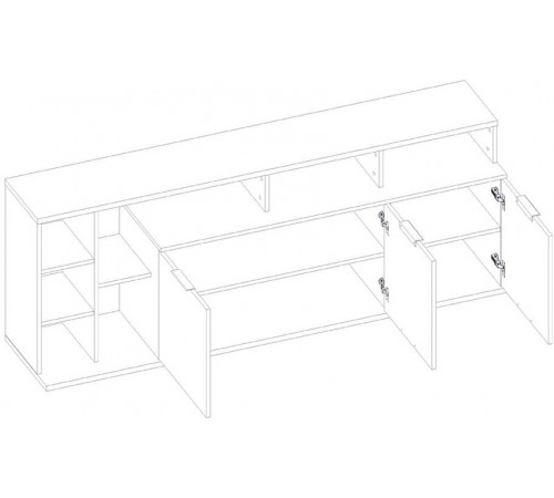 Тумба под телевизор Компакт 3D7N L левая