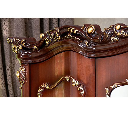 Шкаф 5-х дверный Элиза Люкс (орех)