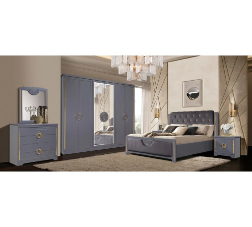 Спальный гарнитур Бодрум (белый,серый,капучино)