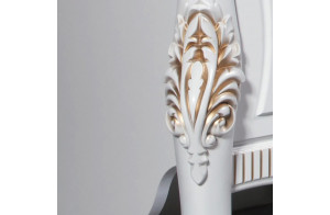 Витрина 2-х дверная в гостиную Стелла (белый золото)