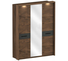 Трехстворчатый шкаф для одежды с зеркалом Глазго