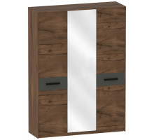 Трехстворчатый шкаф для одежды с зеркалом Глазго