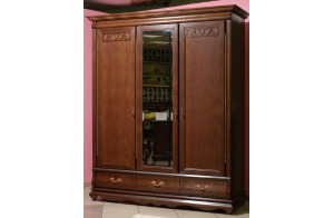 Шкаф для одежды Оскар ММ-216-01/03 (орех)