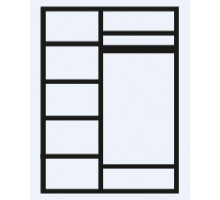 Трехстворчатый шкаф для одежды с зеркалом Амели АМШ1/3 (дуб)